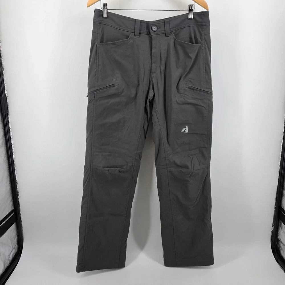 Eddie Bauer First Ascent Guide Pro Fleece Lined Pants Mens 33x32 Gray Hiking